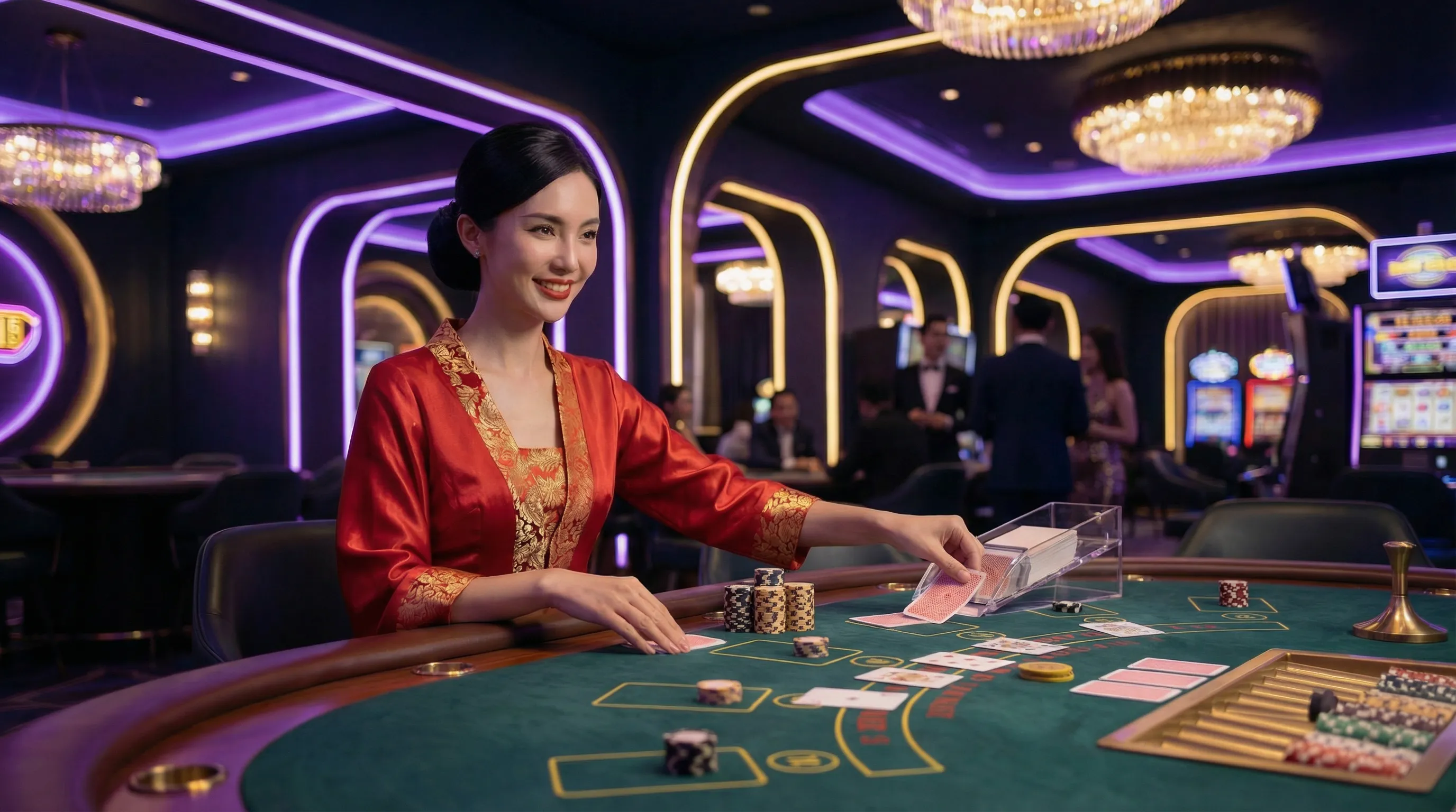 Mesa de bacará pixbet com dealer profissional